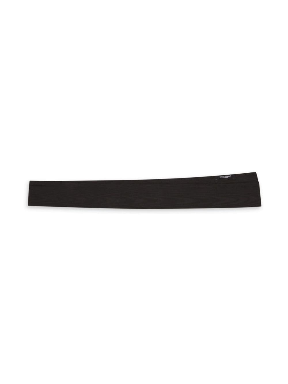 Shop Dolce & Gabbana Silk Satin Cummerband In Schwarz