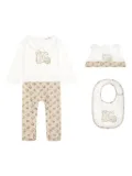 Dolce & Gabbana Kids Moon and Star-print DG-logo babygrow set - White