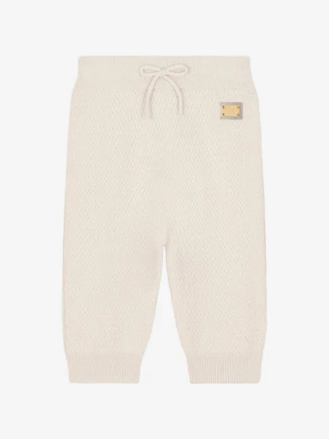 Dolce & Gabbana Kids basket weave-stitch trousers