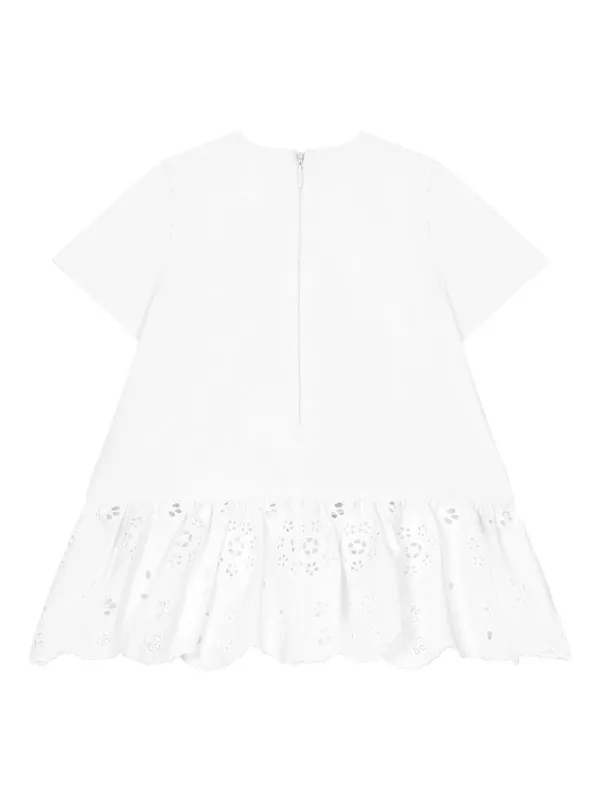 Dolce & Gabbana Kids embroidered-logo Cotton Dress | White | FARFETCH Dolce & Gabbana Kids embroidered-logo Cotton Dress | White | FARFETCH