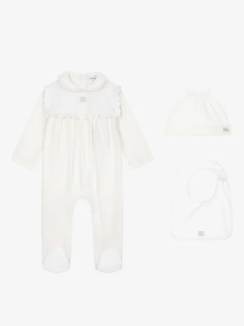 Dolce & Gabbana Kids embroidered-logo pajama set