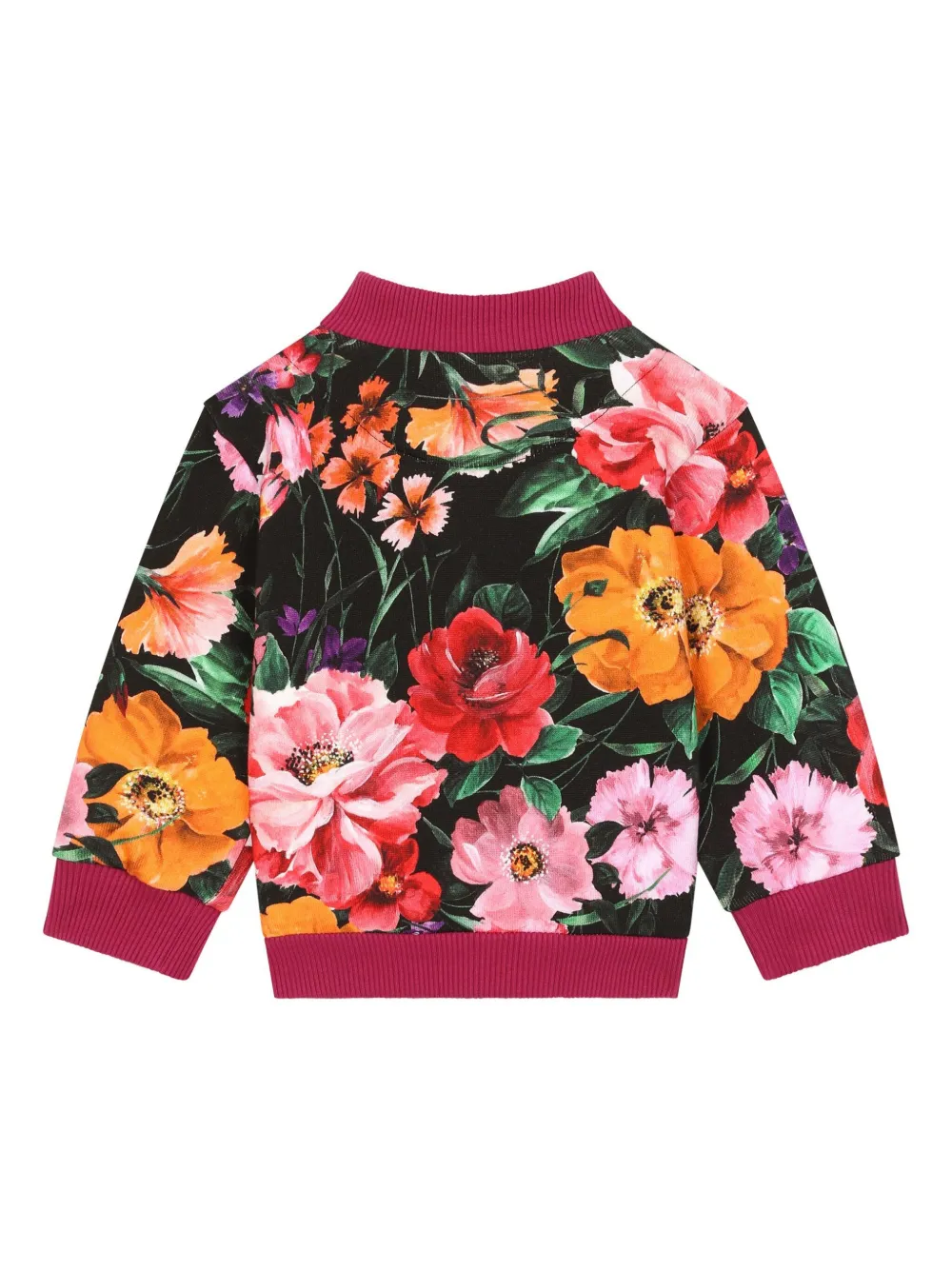 Dolce & Gabbana Kids floral-print cotton jacket | Bomber Jackets | Image 2