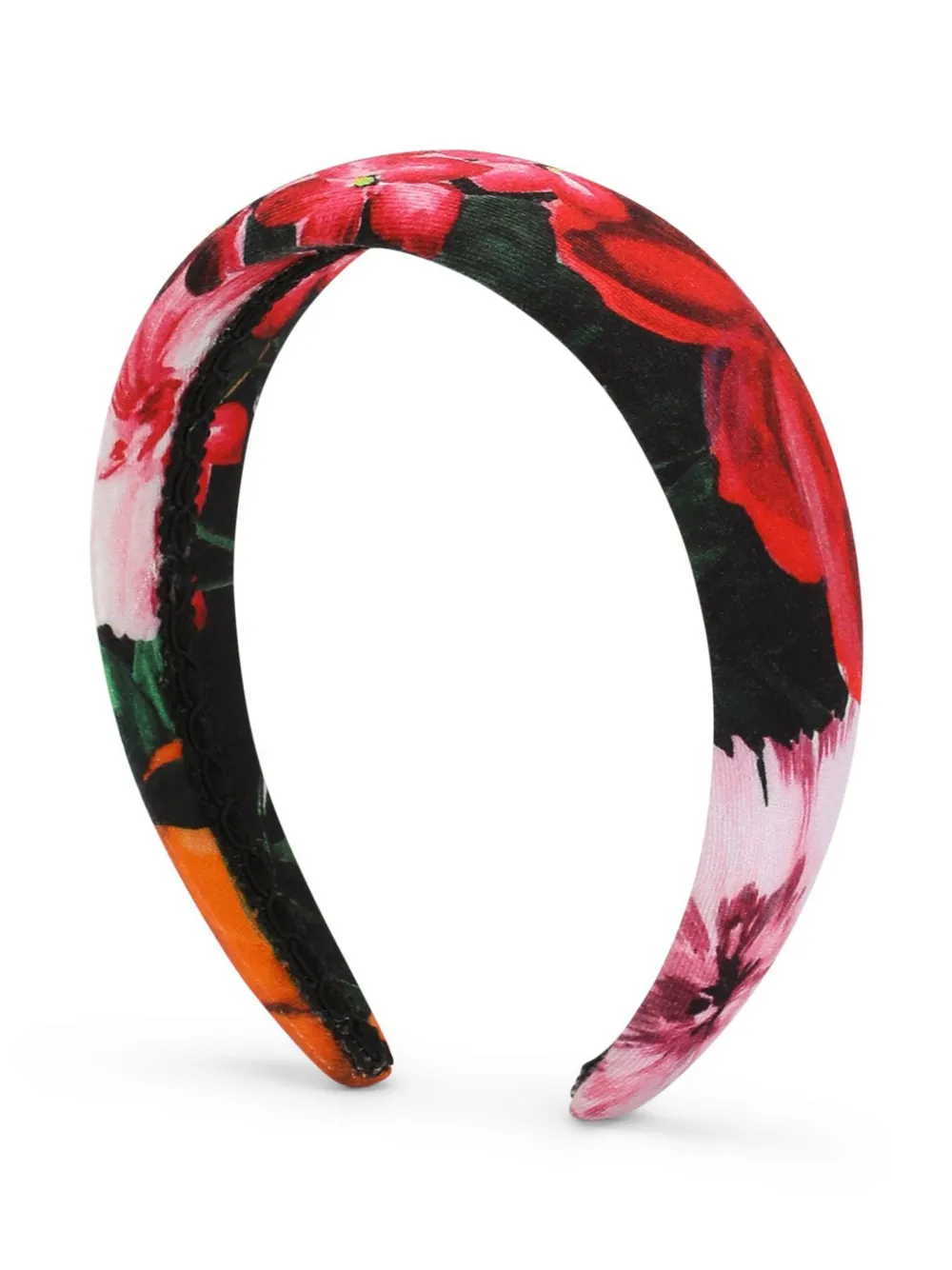 Dolce & Gabbana Kids Haarband met bloemenprint Zwart
