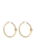 Dolce & Gabbana DG logo-charm hoop earrings - Gold
