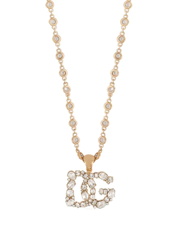 Dolce & Gabbana Collana Con Pendente Logo | Oro | FARFETCH IT