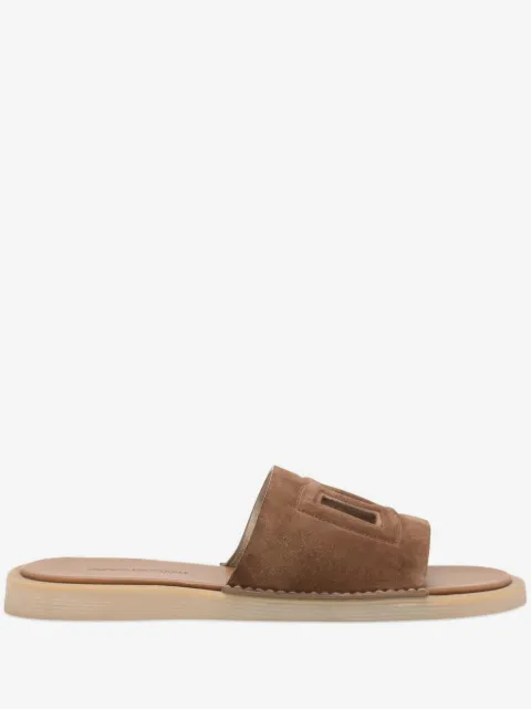 Dolce & Gabbana DG cut-out suede slides