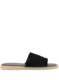 Dolce & Gabbana DG cut-out suede slides - Black