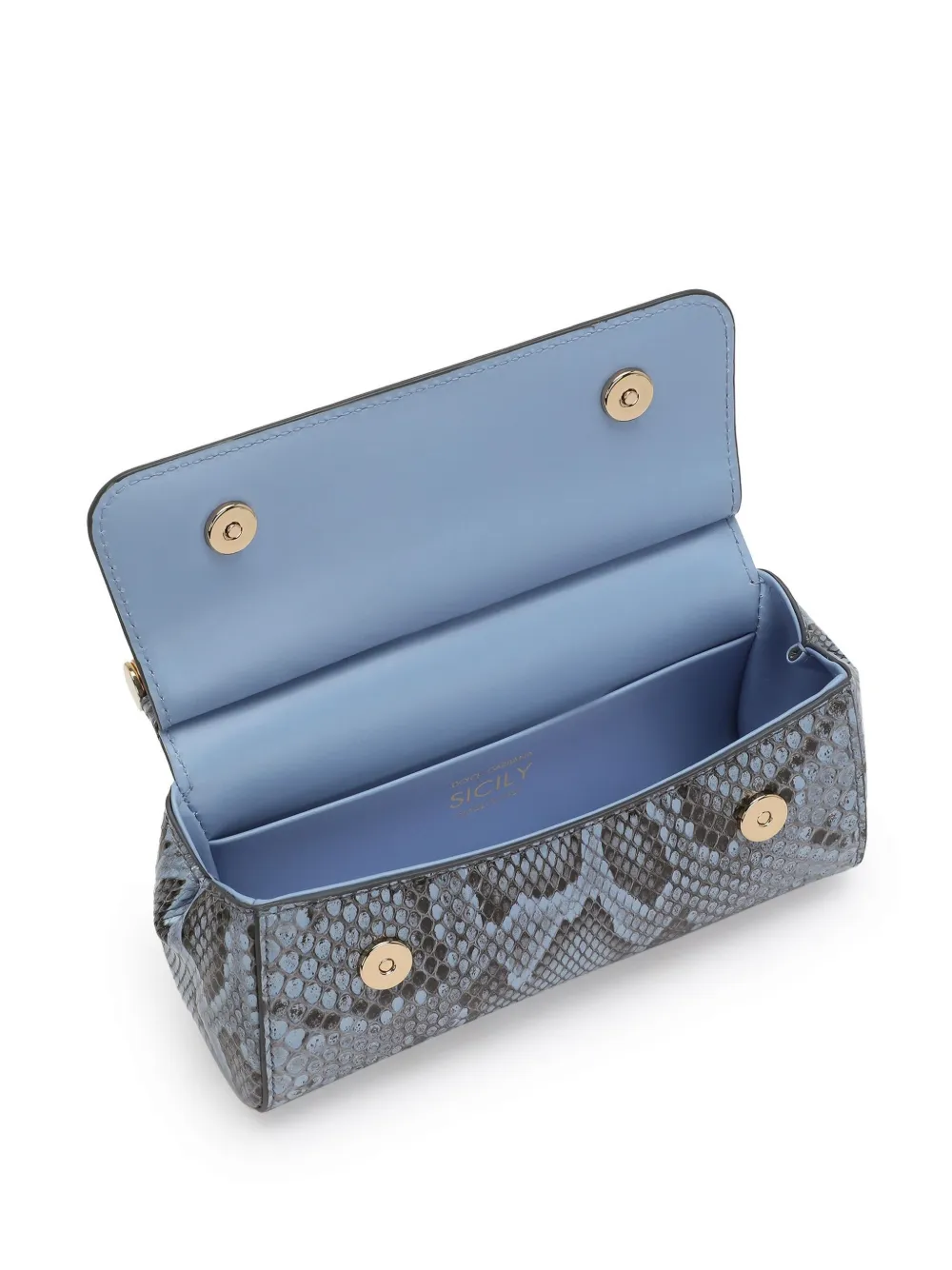 Dolce & Gabbana Sicily leren shopper Blauw