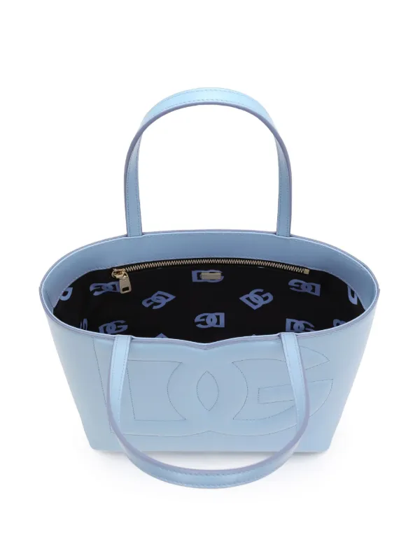 Dolce & Gabbana DGロゴ レザーハンドバッグ | ブルー | FARFETCH JP