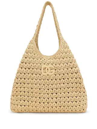 Dolce & Gabbana 3.5 Raffia Tote Bag | Neutrals | FARFETCH