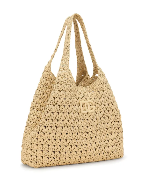 VIP【関税送料無料】希少 DOLCE & GABBANA BEIGE RAFFIA TOTES Dolce & Gabbana 3.5 Raffia Tote Bag | Neutrals | FARFETCH