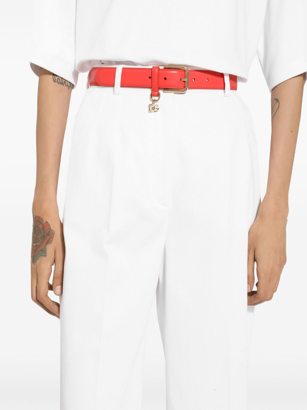 Dolce & Gabbana DG-charm leather belt Women