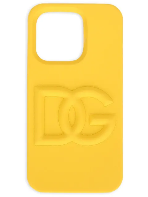 Dolce & Gabbana Capa para iPhone 15 Pro com gravação DG
