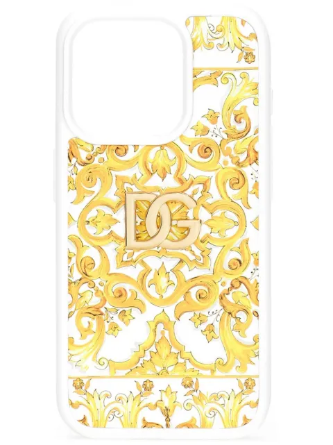 Dolce & Gabbana funda para celular Azulejos Giallo