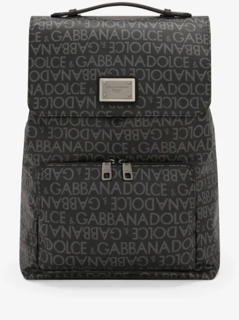 Dolce & Gabbana coated jacquard backpack