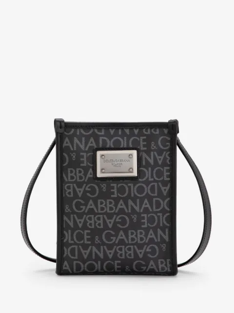 Dolce & Gabbana printed jacquard messenger bag