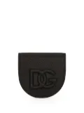 Dolce & Gabbana logo-embossed coin pouch - Black