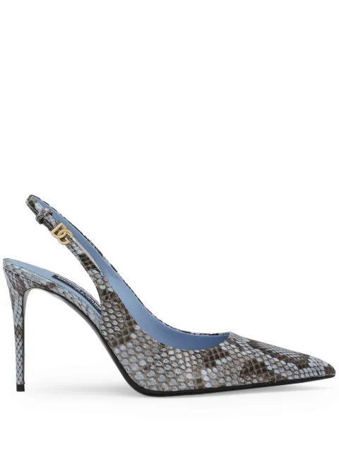 Dolce & Gabbana zapatillas con tira trasera y tacón de 90mm