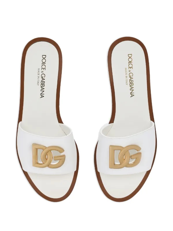 サンダル・ミュール Dolce & Gabbana Smooth Leather Slide Sandals Dolce & Gabbana Women's Slide Sandals | Bloomingdale's