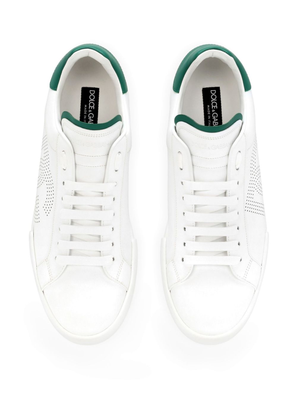 Dolce & Gabbana Portofino leren sneakers Wit