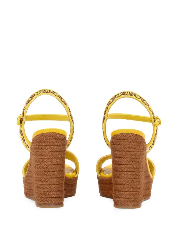 Dolce & Gabbana Sandali Con Stampa Maioliche | Giallo
