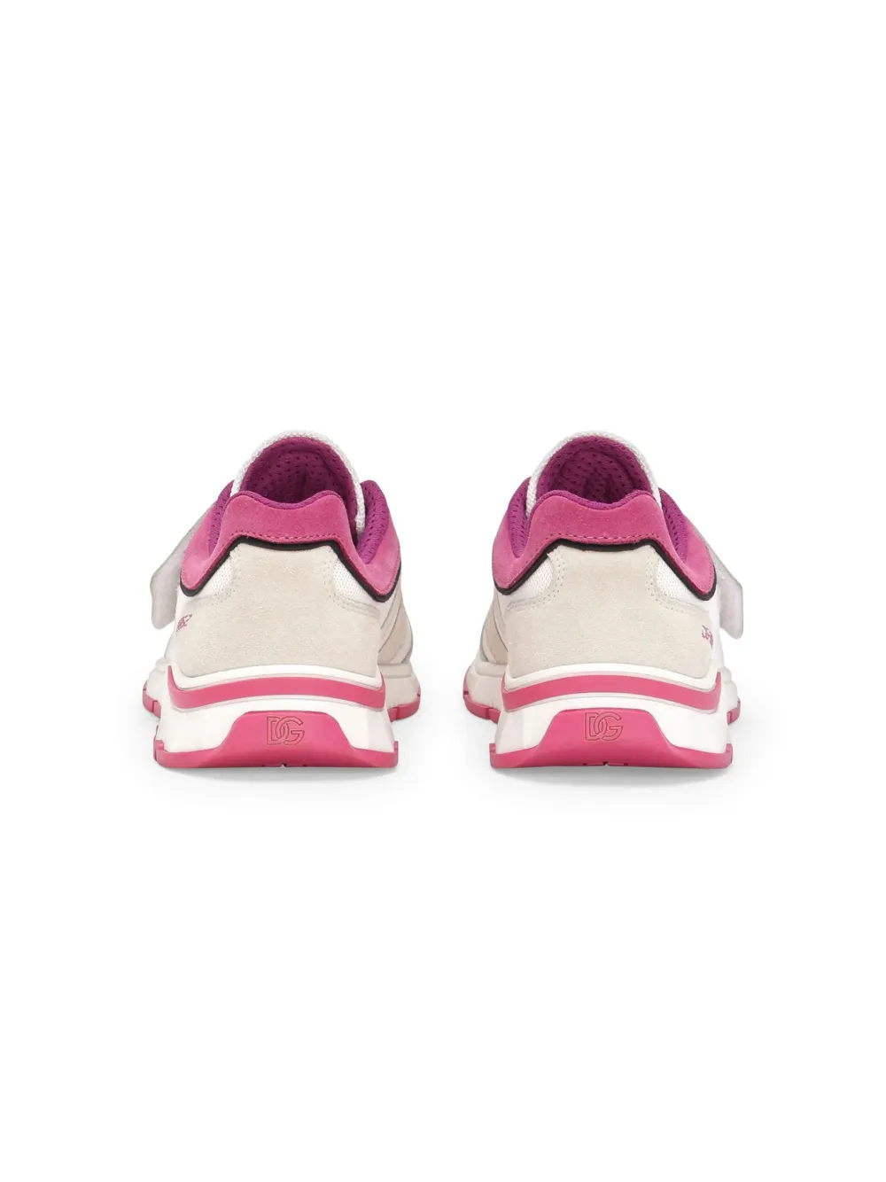 Dolce & Gabbana Kids DG-appliqué touch-strap sneakers White