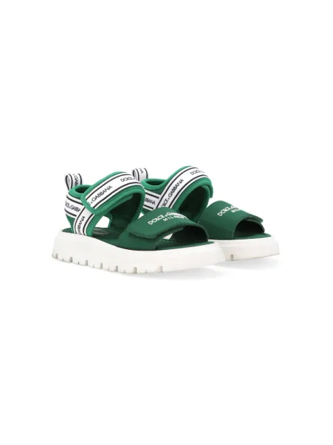 Dolce & Gabbana Kids logo-print open-toe sandals