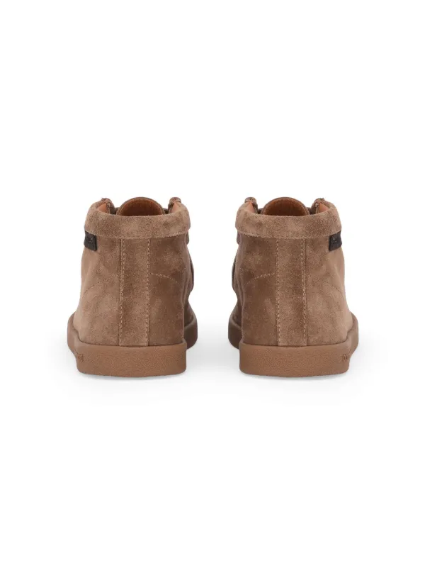 Dolce & Gabbana Kids ロゴタグ レザーブーツ | ブラウン | FARFETCH JP
