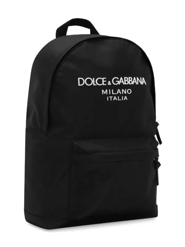 Dolce Gabbana Kids logo-print Backpack Black FARFETCH GE