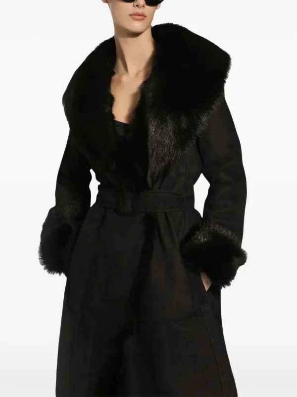 コート Dolce & Gabbana Dolce & Gabbana Coats Black Dolce & Gabbana Belted double-breasted Coat | Black