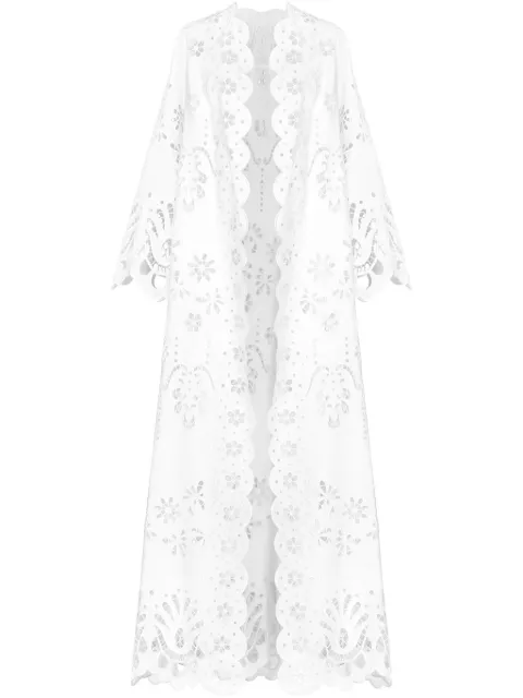 Dolce & Gabbana معطف طويل بفتحات بتصميم مكرمية