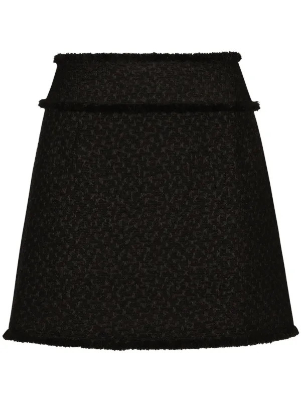 Dolce & Gabbana DNA ブークレ ミニスカート | ブラック | FARFETCH JP
