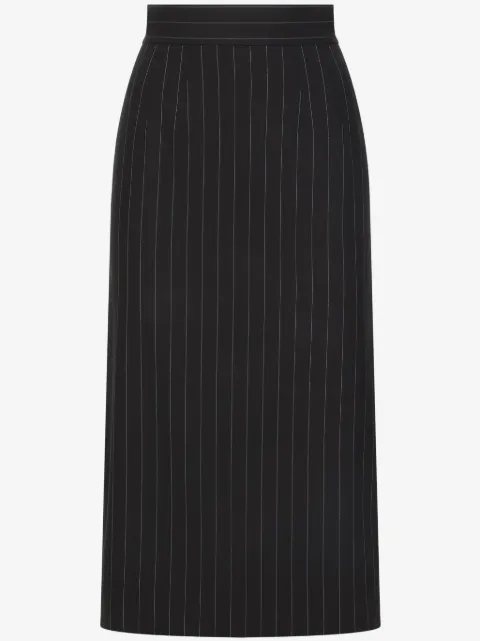 Dolce & Gabbana pinstripe wool calf-length skirt