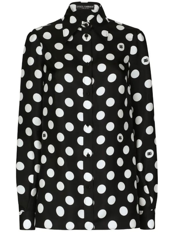 Dolce and gabbana polka dot shirt 2025