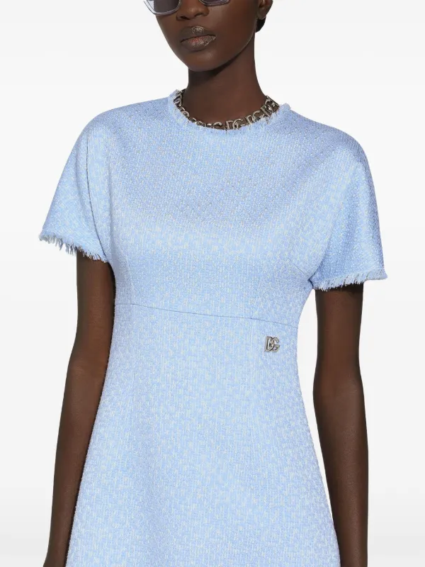 Dolce & Gabbana ブークレ ドレス | ブルー | FARFETCH JP