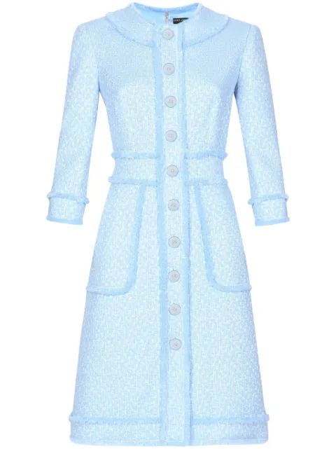Dolce & Gabbana A-line tweed dress 