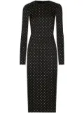 Dolce & Gabbana polka-dot midi dress - Black