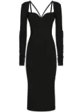 Dolce & Gabbana long-sleeve midi dress - Black