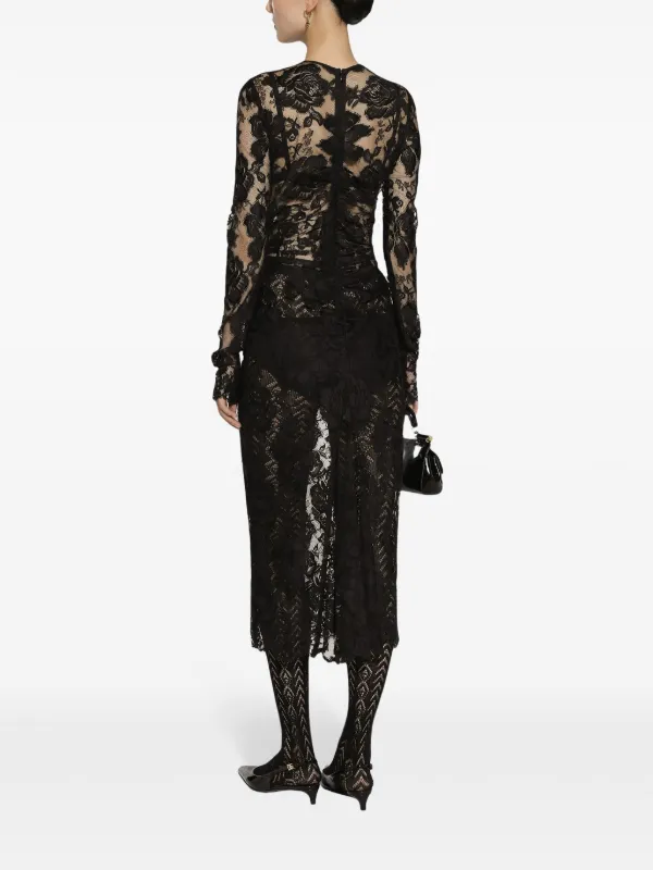 Dolce & Gabbana レース ドレス | ブラック | FARFETCH JP