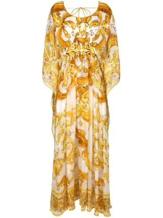 Dolce & Gabbana マジョリカプリント ドレス | イエロー | FARFETCH JP