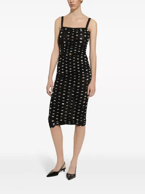 Dolce & Gabbana polka-dot tulle midi dress F6JHXTFSRP7 - 2