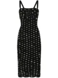 Dolce & Gabbana polka-dot tulle midi dress - Black