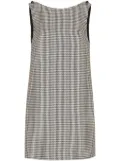 Dolce & Gabbana houndstooth-pattern dress - Brown