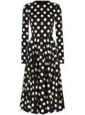Dolce & Gabbana polka-dot midi dress - Black