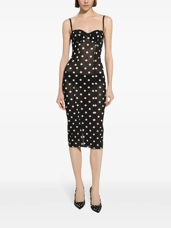 スカート Dolce&Gabbana Black midi skirt with corset belt Satin calf-length skirt with corset-style belt detail in