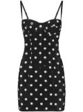 Dolce & Gabbana polka-dot corset minidress - Black