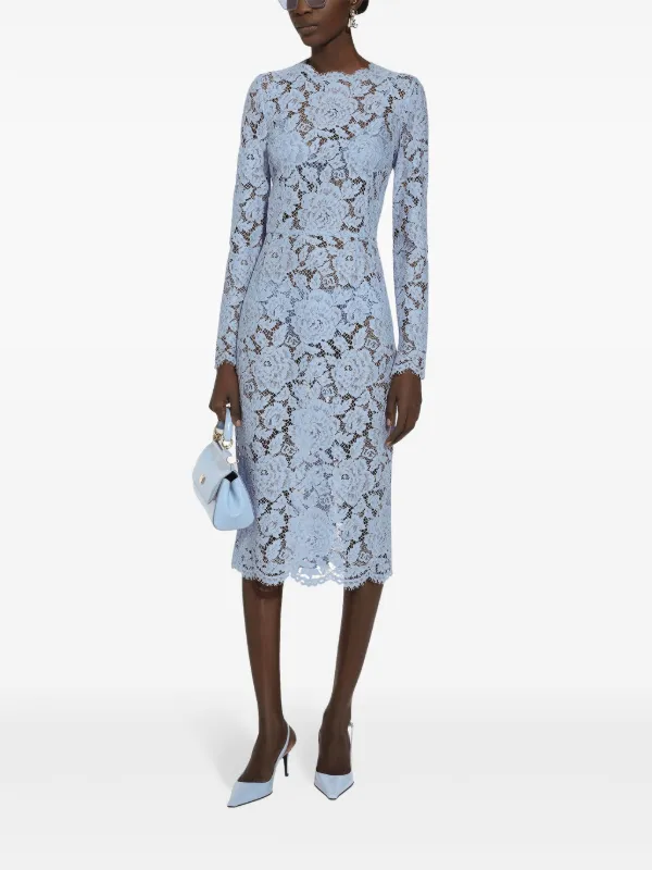Dolce & Gabbana コルドネットレース ドレス | ブルー | FARFETCH JP