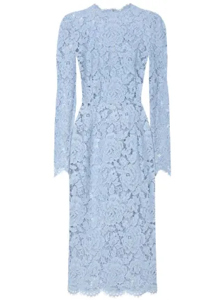Dolce & Gabbana DNA cordonetto-lace Sheath Dress | Blue | FARFETCH MY Dolce & Gabbana DNA cordonetto-lace Sheath Dress | Blue | FARFETCH MY