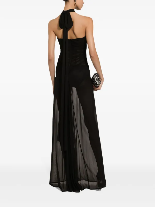open lace back dress Aspyn Organza Maxi Dress main image 0