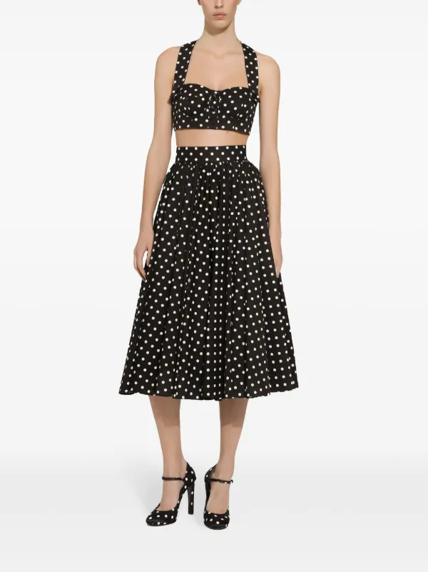 トップス DOLCE&GABBANA Polka Dot Corset Camisole Dolce & Gabbana polka-dot Corset Top | Black | FARFETCH